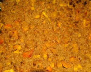 Crumble di pesche