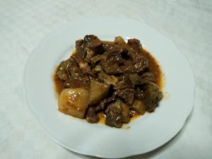 Spezzatino carciofi e patate.