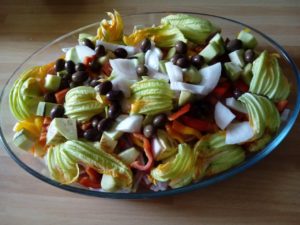 Teglia di verdure al forno.