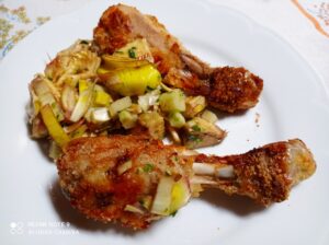 Fusi di pollo croccanti.